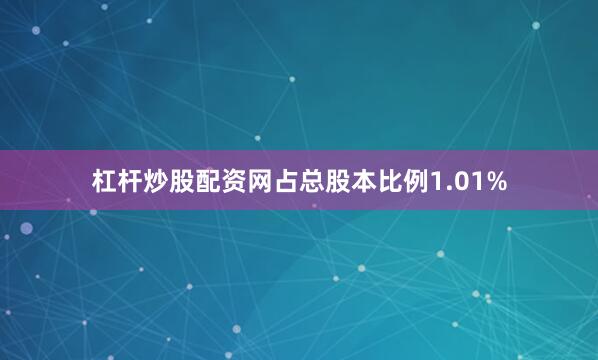 杠杆炒股配资网占总股本比例1.01%
