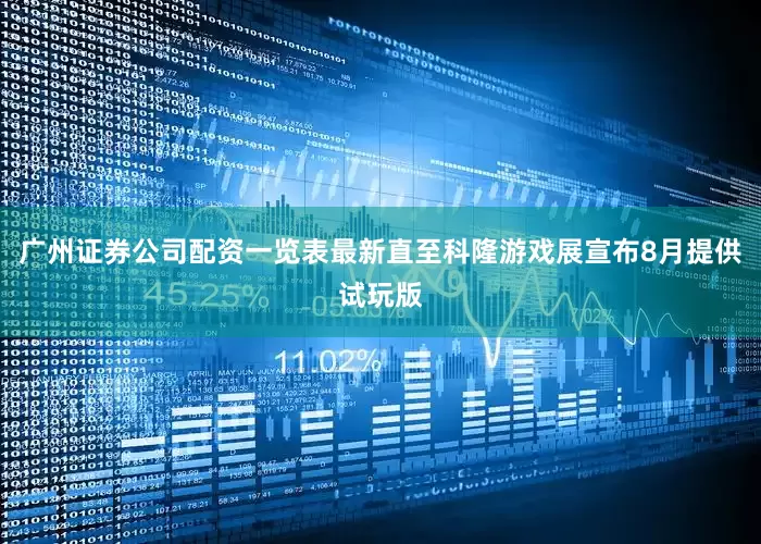 广州证券公司配资一览表最新直至科隆游戏展宣布8月提供试玩版
